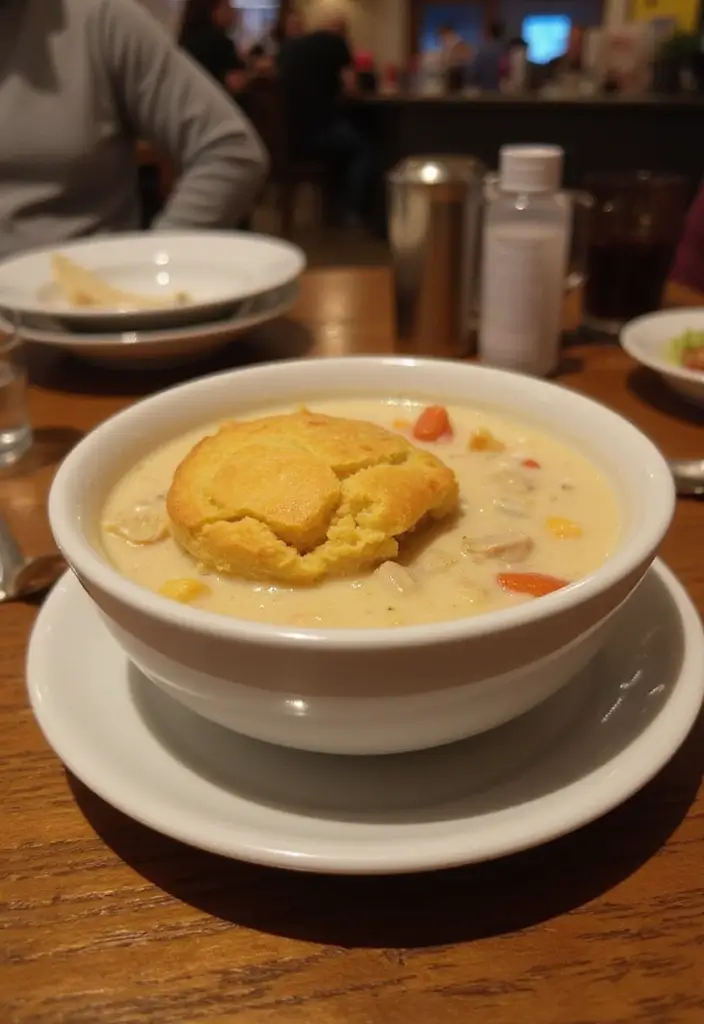 28 Crockpot Chicken Pot Pie Soup Recipes for Cozy Nights 120 28 Crockpot Chicken Pot Pie Soup Recipes for Cozy Nights - 20. Chicken Pot Pie Soup with Cornbread Topping