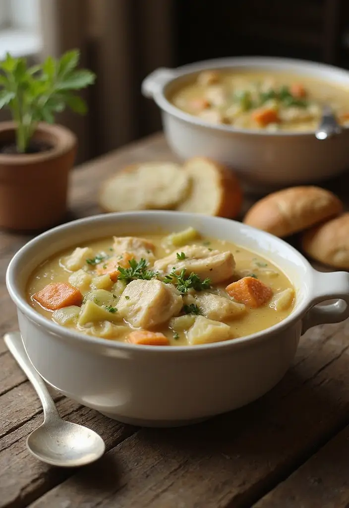 28 Crockpot Chicken Pot Pie Soup Recipes for Cozy Nights 134 28 Crockpot Chicken Pot Pie Soup Recipes for Cozy Nights - 22. Chicken Pot Pie Soup with Cabbage