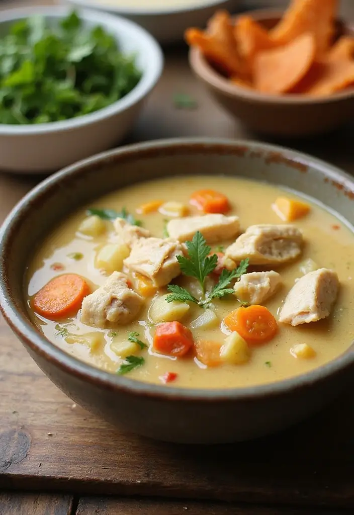 28 Crockpot Chicken Pot Pie Soup Recipes for Cozy Nights 15 28 Crockpot Chicken Pot Pie Soup Recipes for Cozy Nights - 3. Dairy-Free Chicken Pot Pie Soup