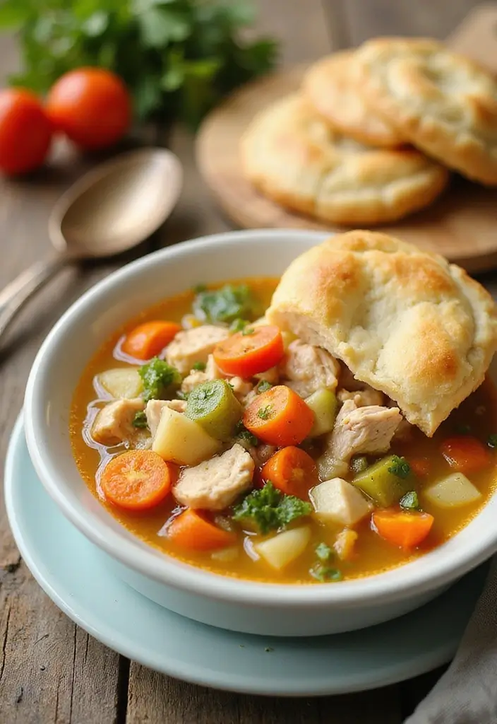 28 Crockpot Chicken Pot Pie Soup Recipes for Cozy Nights 57 28 Crockpot Chicken Pot Pie Soup Recipes for Cozy Nights - 9. Veggie-Packed Chicken Pot Pie Soup