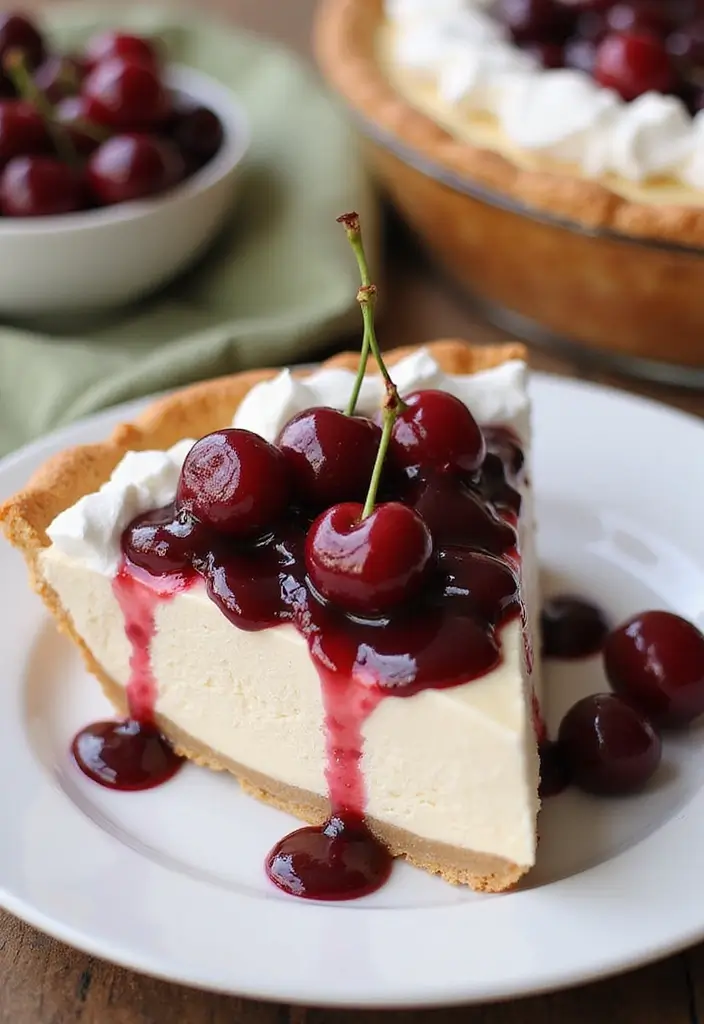 28 Ice Cream Pie Recipes That Are Cool and Creamy 103 28 Ice Cream Pie Recipes That Are Cool and Creamy - 17. Cherry Vanilla Ice Cream Pie