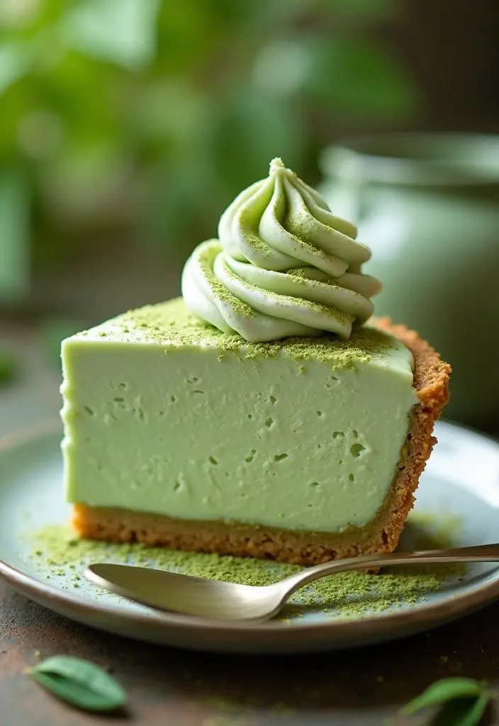 28 Ice Cream Pie Recipes That Are Cool and Creamy 115 28 Ice Cream Pie Recipes That Are Cool and Creamy - 19. Matcha Green Tea Ice Cream Pie