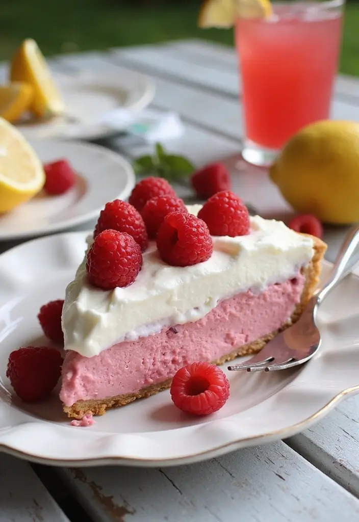 28 Ice Cream Pie Recipes That Are Cool and Creamy 127 28 Ice Cream Pie Recipes That Are Cool and Creamy - 21. Raspberry Lemonade Ice Cream Pie