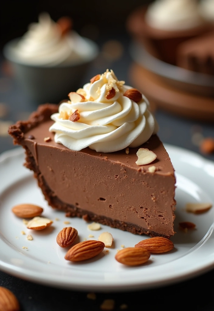 28 Ice Cream Pie Recipes That Are Cool and Creamy 176 28 Ice Cream Pie Recipes That Are Cool and Creamy - 28. Chocolate Almond Ice Cream Pie