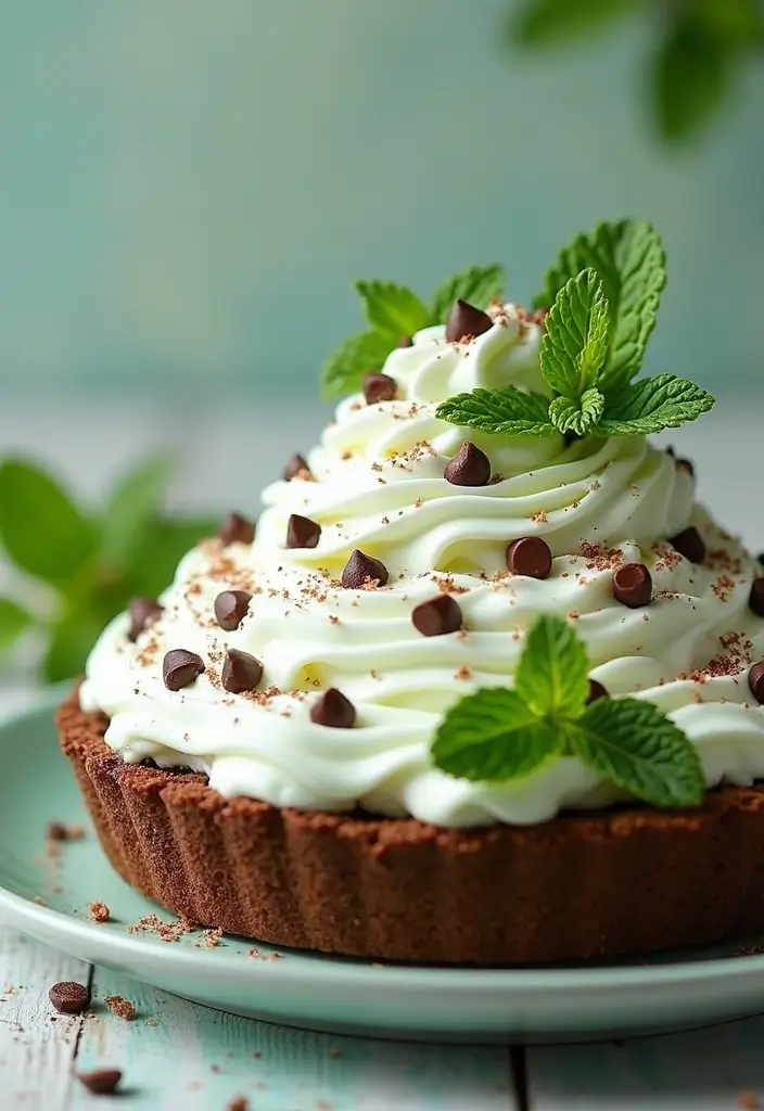 28 Ice Cream Pie Recipes That Are Cool and Creamy 18 28 Ice Cream Pie Recipes That Are Cool and Creamy - 4. Mint Chocolate Chip Ice Cream Pie