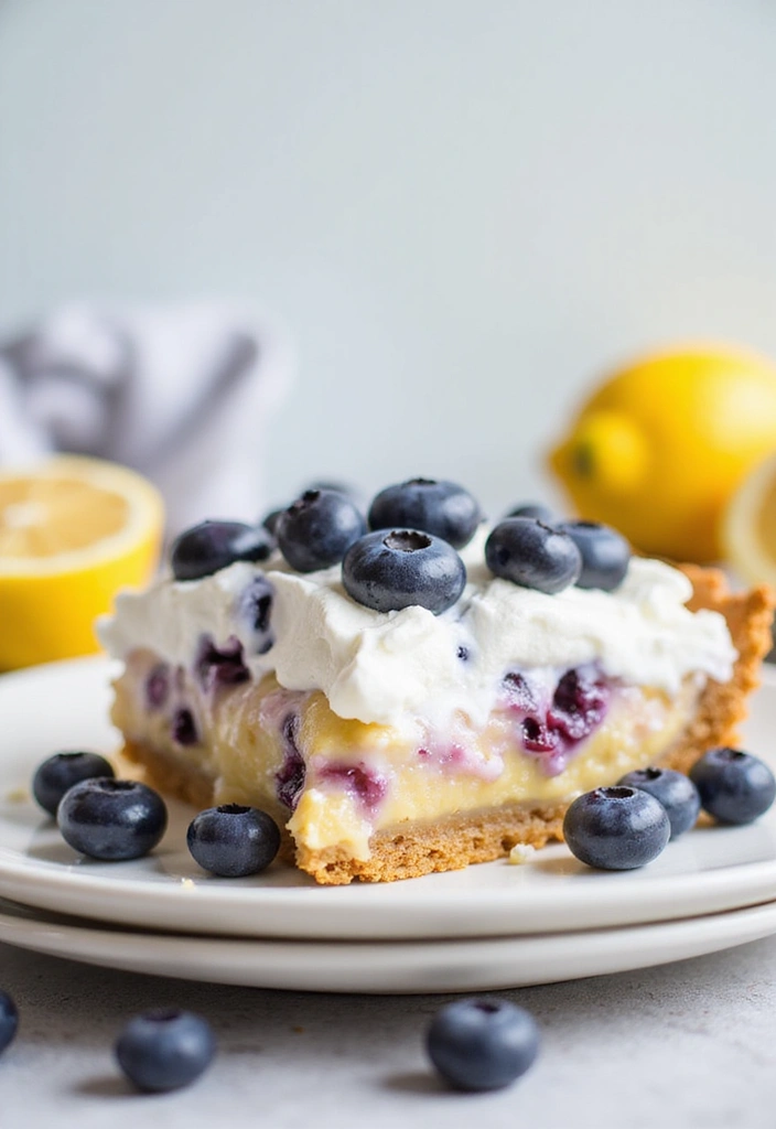 28 Ice Cream Pie Recipes That Are Cool and Creamy 32 28 Ice Cream Pie Recipes That Are Cool and Creamy - 6. Lemon Blueberry Ice Cream Pie