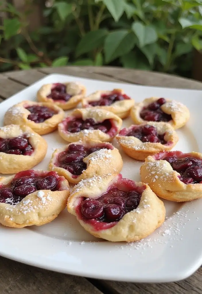 28 Rhubarb and Cherry Pie Filling Recipes That Blend Tart and Sweet - 19. Rhubarb Cherry Tartlets