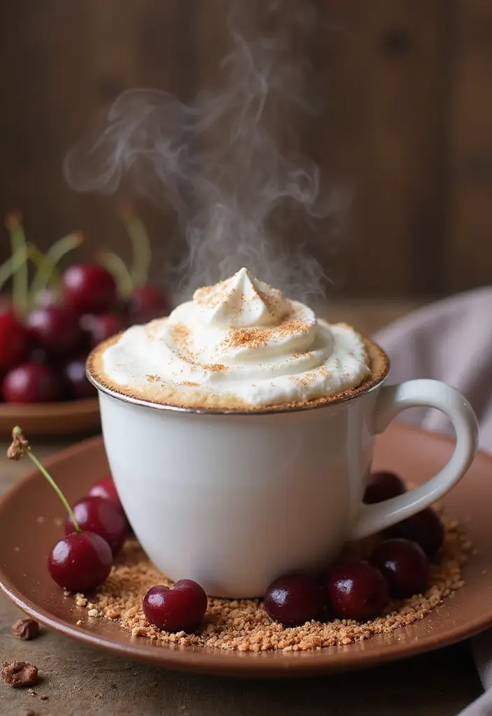 28 Rhubarb and Cherry Pie Filling Recipes That Blend Tart and Sweet - 28. Rhubarb Cherry Latte