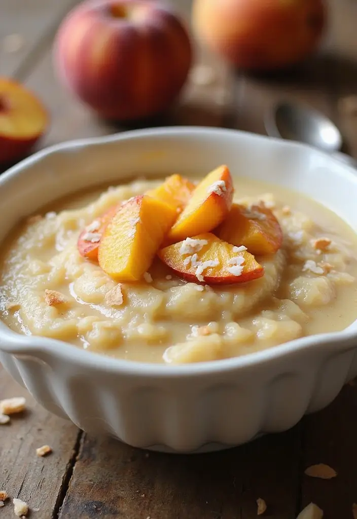 29 Lucky Leaf Peach Pie Filling Recipes for Simple Desserts 105 29 Lucky Leaf Peach Pie Filling Recipes for Simple Desserts - 17. Peach Rice Pudding