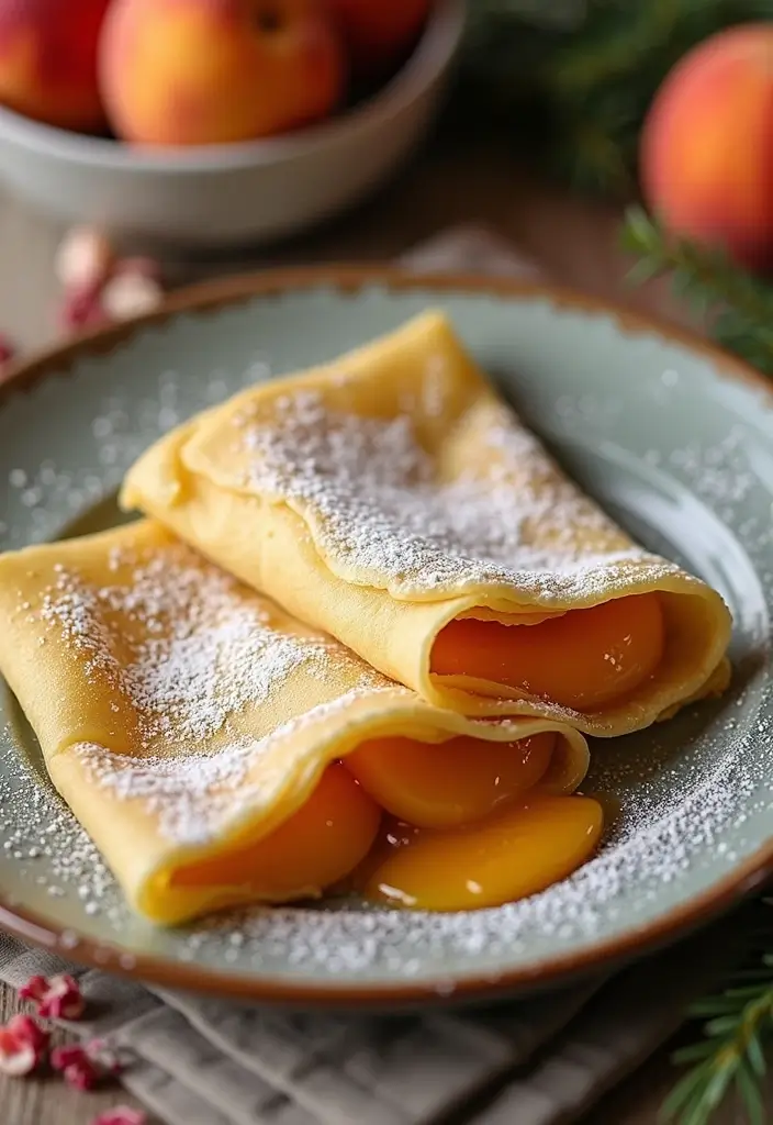 29 Lucky Leaf Peach Pie Filling Recipes for Simple Desserts 112 29 Lucky Leaf Peach Pie Filling Recipes for Simple Desserts - 18. Peach Crêpes
