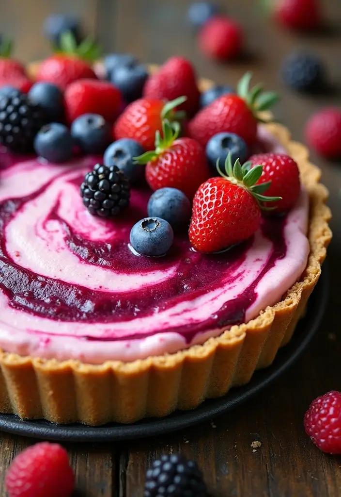 29 No Bake Cheesecake Pie Recipes for Quick Desserts 125 29 No Bake Cheesecake Pie Recipes for Quick Desserts - 21. No Bake Berry Swirl Cheesecake