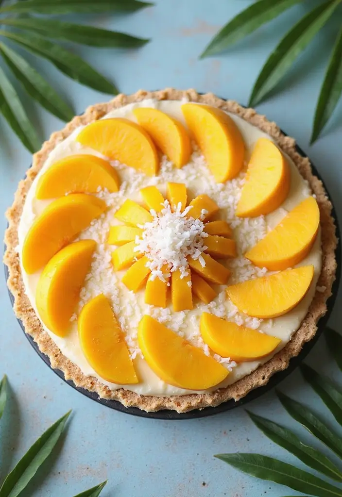 29 No Bake Cheesecake Pie Recipes for Quick Desserts 46 29 No Bake Cheesecake Pie Recipes for Quick Desserts - 8. No Bake Mango Coconut Cheesecake