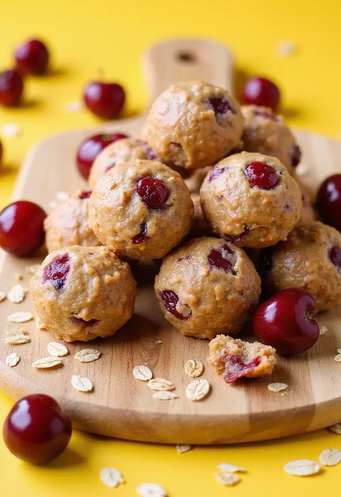 29 Recipes with Cherry Pie Filling That Look Bakery-Perfect 77 29 Recipes with Cherry Pie Filling That Look Bakery-Perfect - 13. Cherry Pie Filling Energy Bites