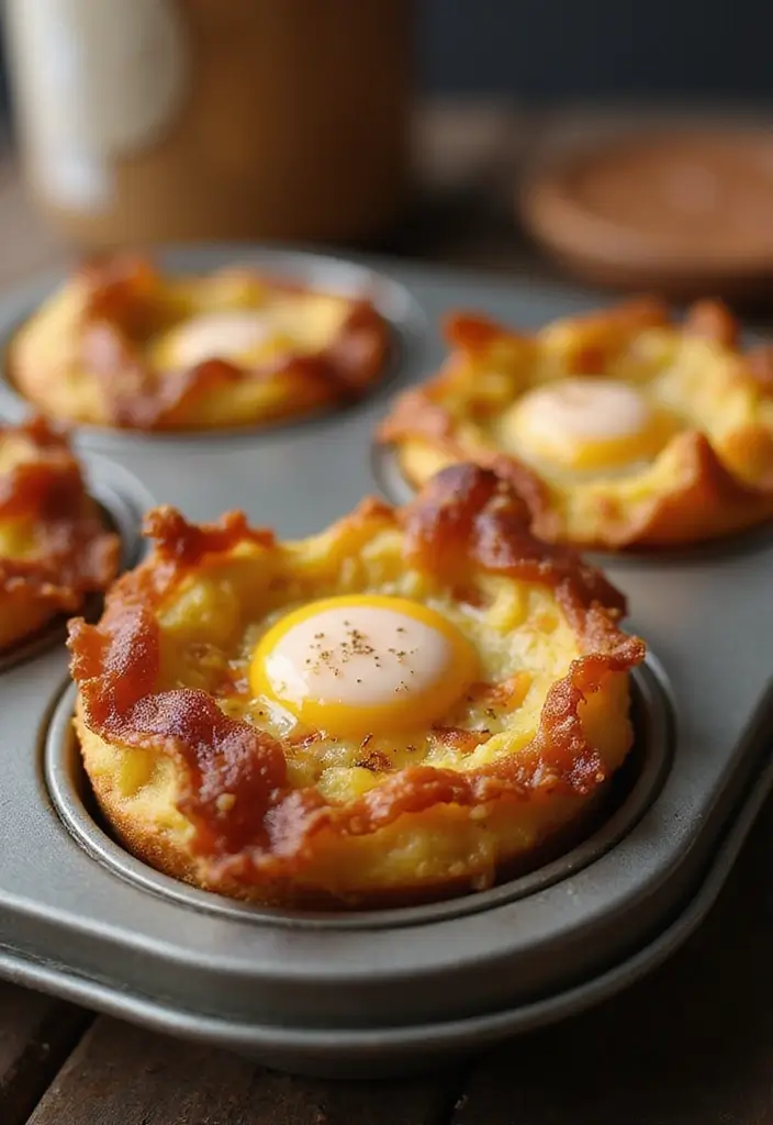 30 Appetizer Recipes with Pie Crust That Impress Every Guest 69 30 Appetizer Recipes with Pie Crust That Impress Every Guest - 11. Bacon and Egg Breakfast Cups