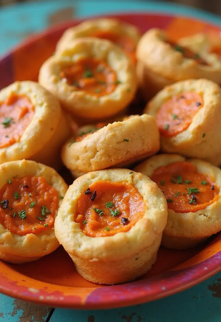 30 Appetizer Recipes with Pie Crust That Impress Every Guest 128 30 Appetizer Recipes with Pie Crust That Impress Every Guest - 20. Roasted Red Pepper and Hummus Puffs
