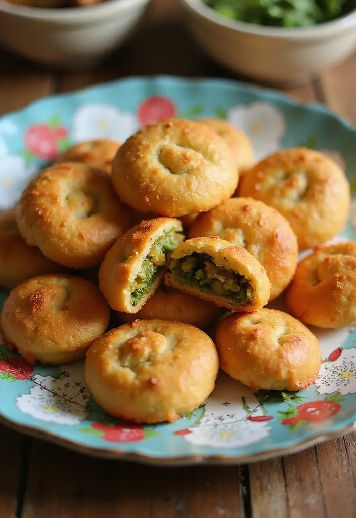 30 Appetizer Recipes with Pie Crust That Impress Every Guest 156 30 Appetizer Recipes with Pie Crust That Impress Every Guest - 24. Mediterranean Chickpea Puffs