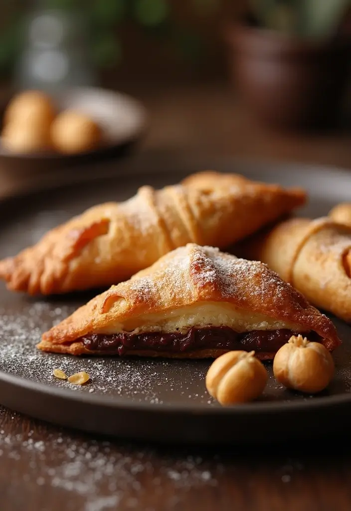 30 Appetizer Recipes with Pie Crust That Impress Every Guest 170 30 Appetizer Recipes with Pie Crust That Impress Every Guest - 26. Chocolate Hazelnut Turnovers