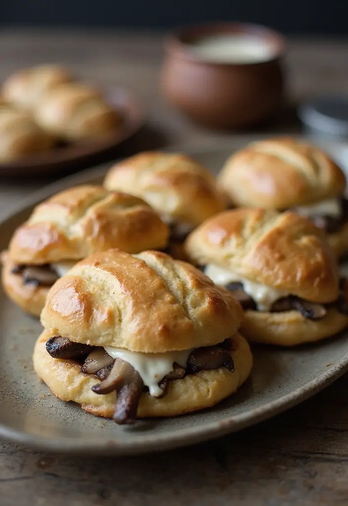 30 Appetizer Recipes with Pie Crust That Impress Every Guest 22 30 Appetizer Recipes with Pie Crust That Impress Every Guest - 4. Elegant Mushroom and Brie Pastry