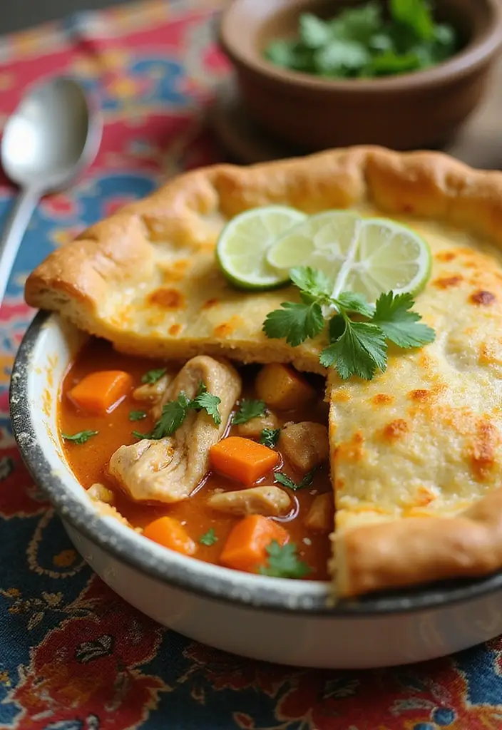 30 Chicken Pot Pie Recipes from Allrecipes You’ll Want to Try - 11. Thai Chicken Pot Pie
