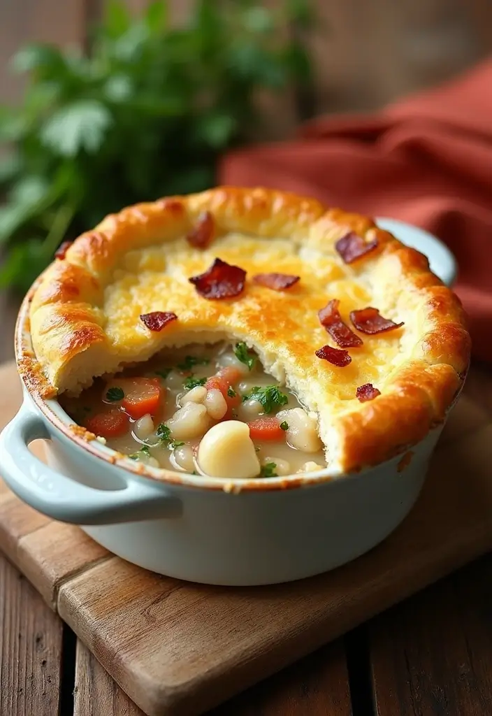 30 Chicken Pot Pie Recipes from Allrecipes You’ll Want to Try - 12. Chicken Pot Pie with a Twist: Bacon Flavor