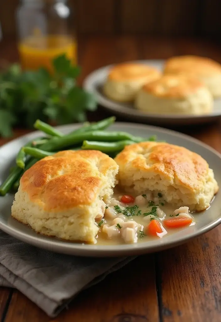 30 Chicken Pot Pie Recipes from Allrecipes You’ll Want to Try - 17. Chicken Pot Pie with a Biscuit Topping