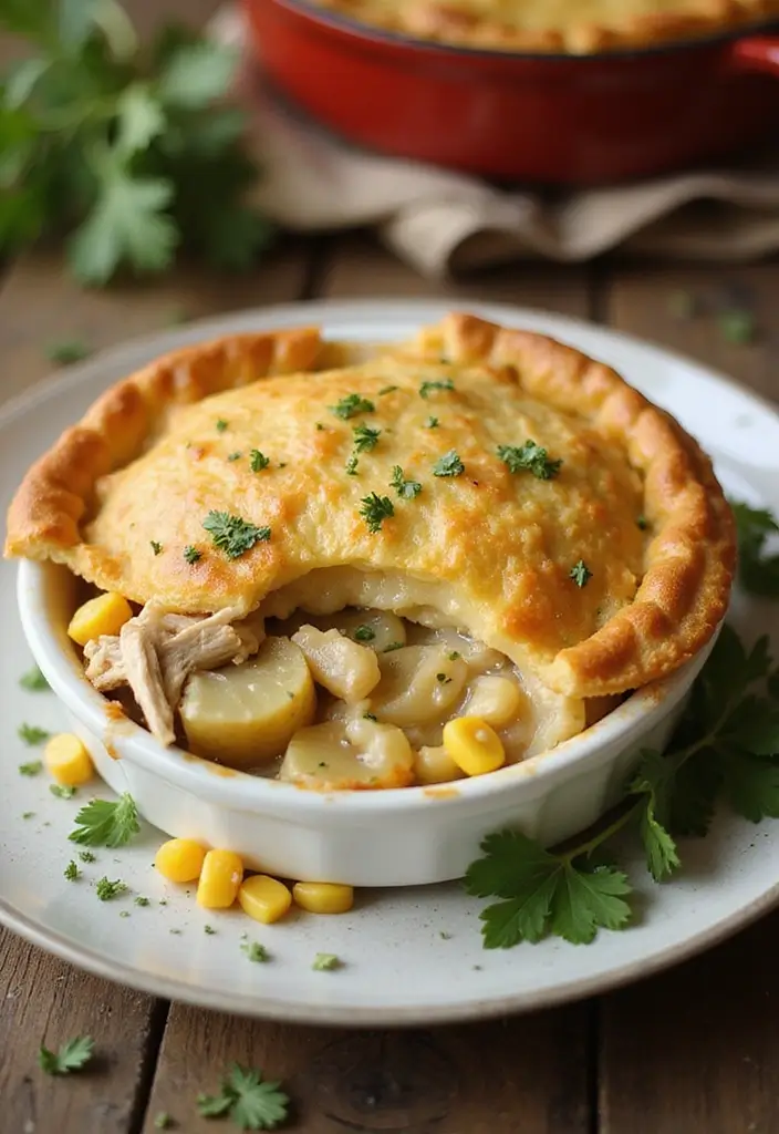 30 Chicken Pot Pie Recipes from Allrecipes You’ll Want to Try - 22. Chicken Pot Pie with Corn and Potatoes