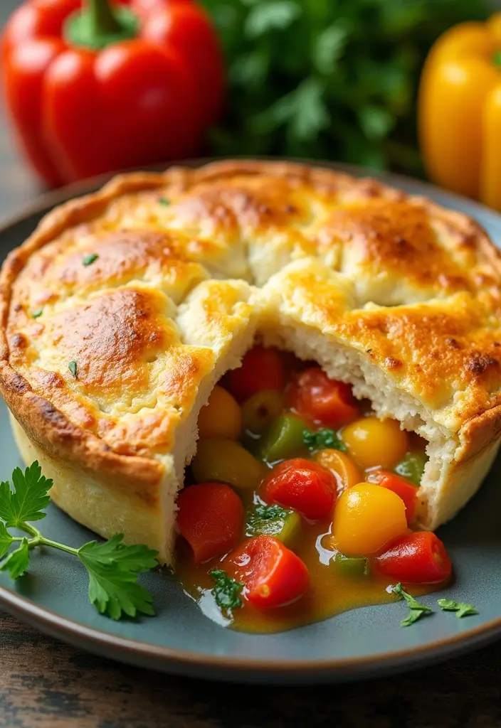 30 Chicken Pot Pie Recipes from Allrecipes You’ll Want to Try - 24. Chicken Pot Pie with Bell Peppers