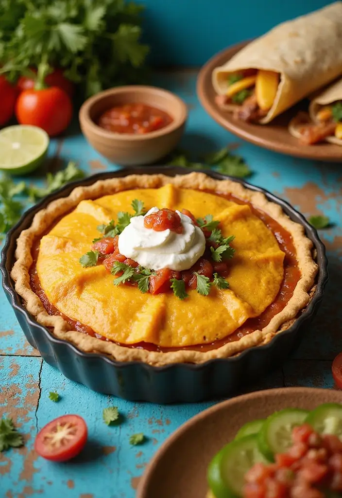 30 Frozen Pie Crust Dinner Recipes That Save Time and Effort - 12. Taco Pie