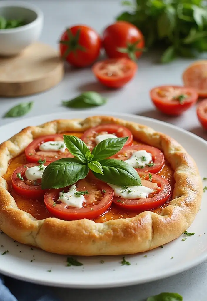 30 Frozen Pie Crust Dinner Recipes That Save Time and Effort - 15. Caprese Pie