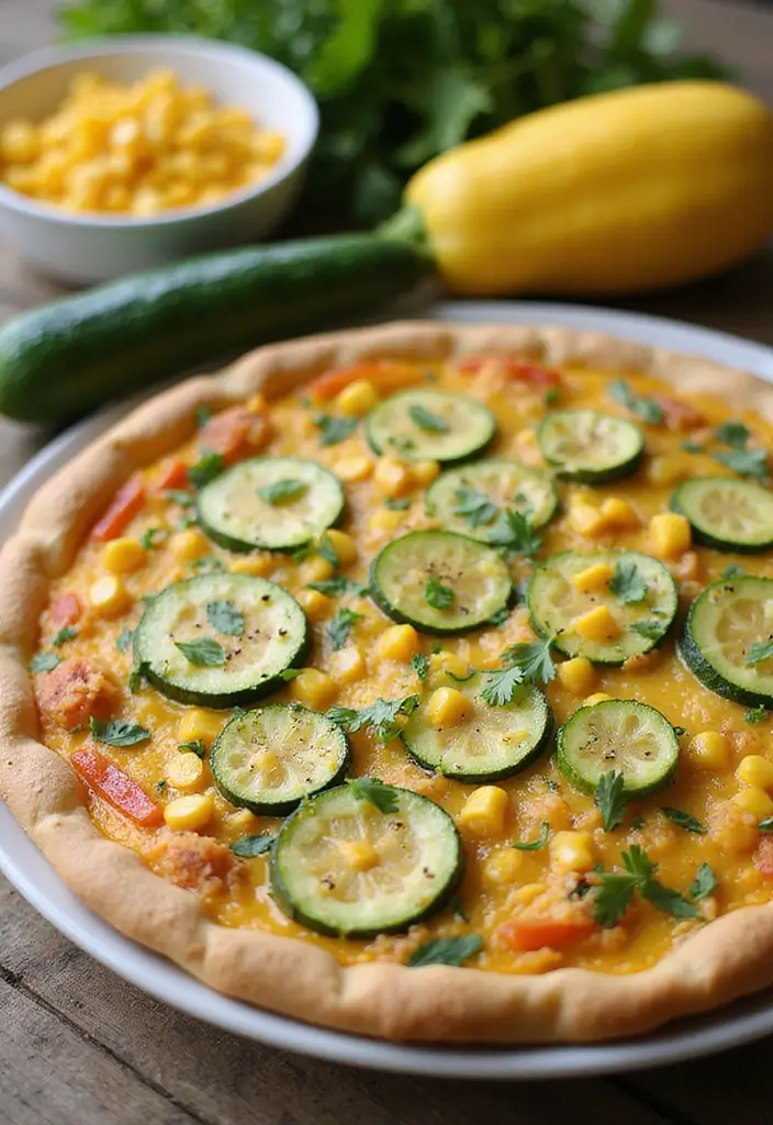 30 Frozen Pie Crust Dinner Recipes That Save Time and Effort - 19. Zucchini and Corn Pie