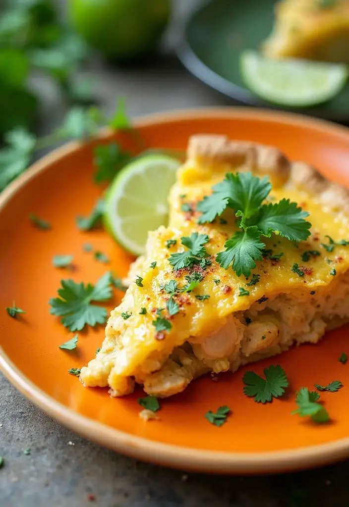 30 Frozen Pie Crust Dinner Recipes That Save Time and Effort - 23. Cilantro Lime Chicken Pie