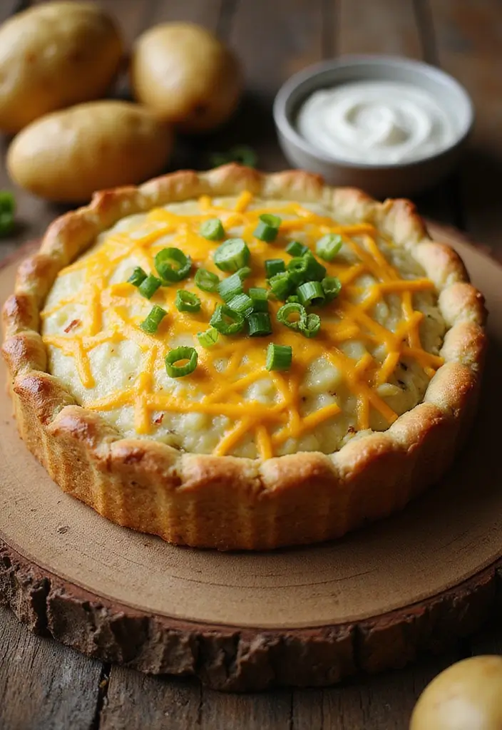 30 Frozen Pie Crust Dinner Recipes That Save Time and Effort - 24. Baked Potato Pie