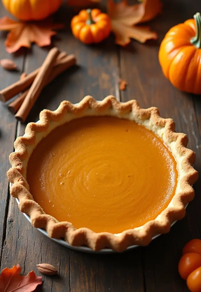 30 Frozen Pie Crust Dinner Recipes That Save Time and Effort - 29. Pumpkin Pie