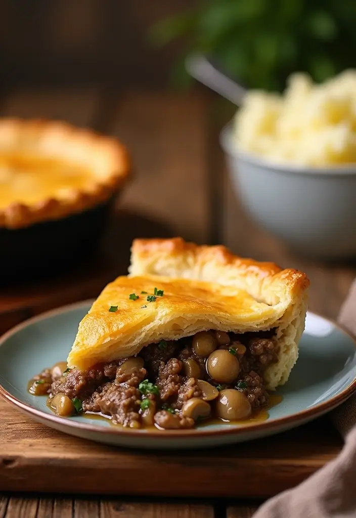 30 Frozen Pie Crust Dinner Recipes That Save Time and Effort - 3. Beef and Mushroom Pot Pie