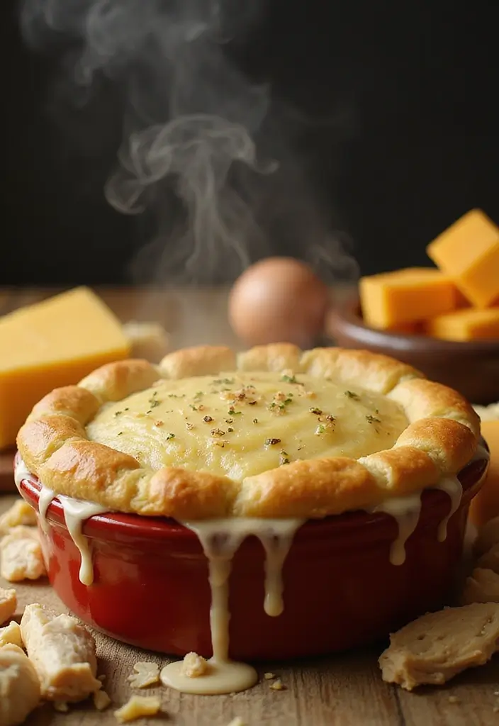 30 Frozen Pie Crust Dinner Recipes That Save Time and Effort - 8. Chicken Alfredo Pot Pie