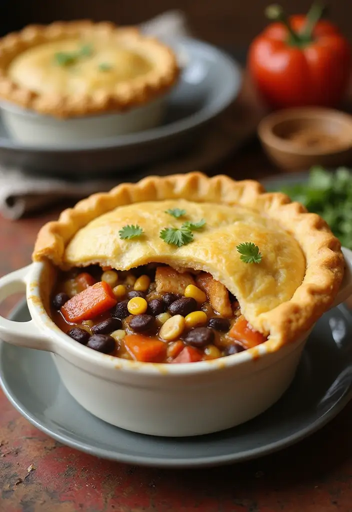 30 Keto Chicken Pot Pie Recipes That Are Comforting and Easy 73 30 Keto Chicken Pot Pie Recipes That Are Comforting and Easy - 13. Southwest Chicken Pot Pie