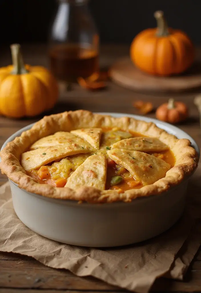 30 Keto Chicken Pot Pie Recipes That Are Comforting and Easy 78 30 Keto Chicken Pot Pie Recipes That Are Comforting and Easy - 14. Pumpkin Chicken Pot Pie