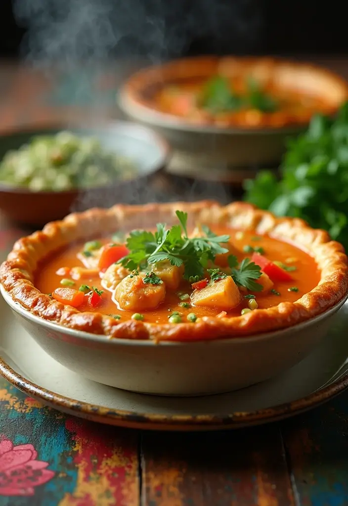 30 Keto Chicken Pot Pie Recipes That Are Comforting and Easy 85 30 Keto Chicken Pot Pie Recipes That Are Comforting and Easy - 15. Thai Chicken Pot Pie