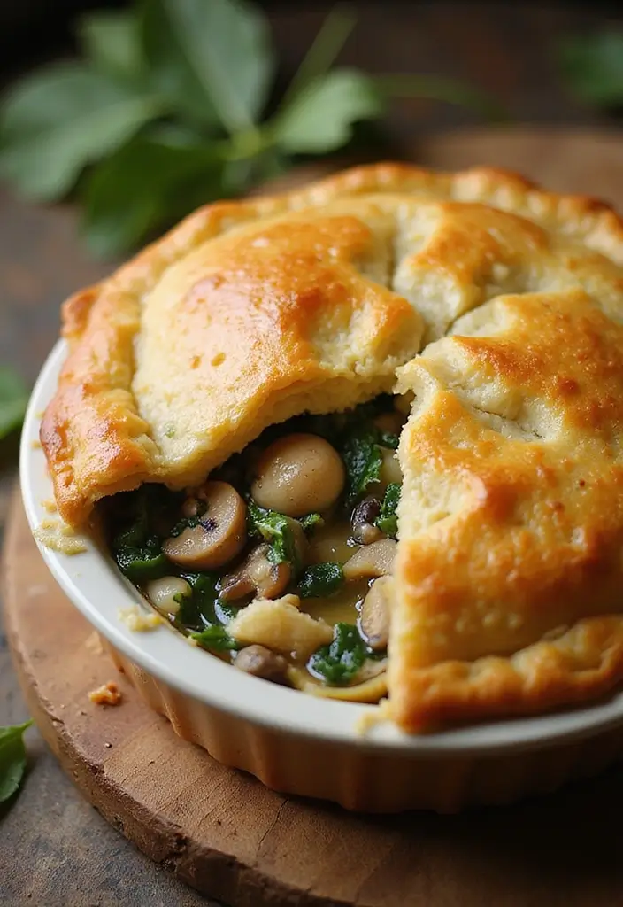 30 Keto Chicken Pot Pie Recipes That Are Comforting and Easy 90 30 Keto Chicken Pot Pie Recipes That Are Comforting and Easy - 16. Mushroom & Spinach Chicken Pot Pie