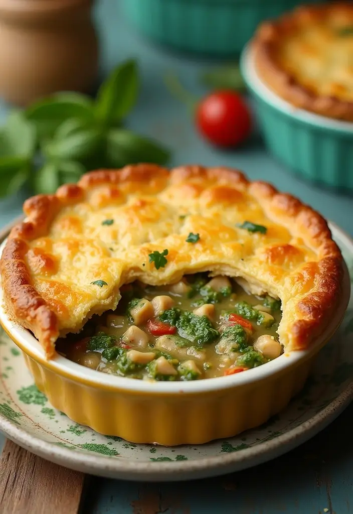 30 Keto Chicken Pot Pie Recipes That Are Comforting and Easy 97 30 Keto Chicken Pot Pie Recipes That Are Comforting and Easy - 17. Pesto Chicken Pot Pie