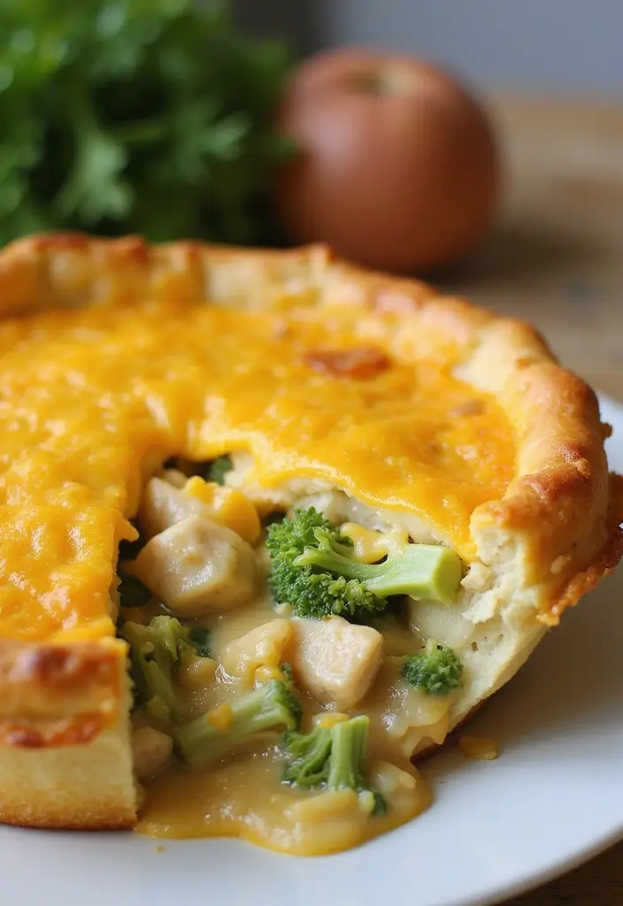 30 Keto Chicken Pot Pie Recipes That Are Comforting and Easy 111 30 Keto Chicken Pot Pie Recipes That Are Comforting and Easy - 19. Cheesy Broccoli Chicken Pot Pie