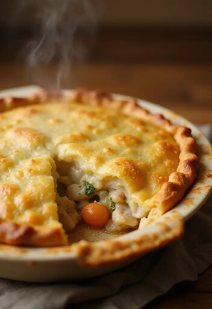 30 Keto Chicken Pot Pie Recipes That Are Comforting and Easy 8 30 Keto Chicken Pot Pie Recipes That Are Comforting and Easy - 2. Cheesy Keto Chicken Pot Pie