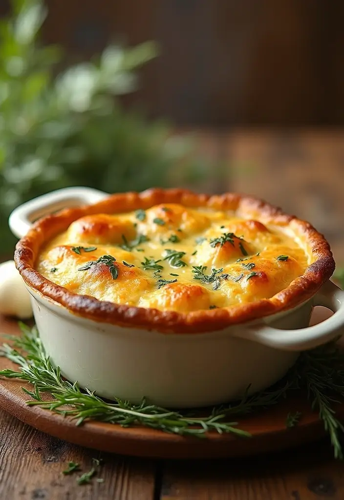 30 Keto Chicken Pot Pie Recipes That Are Comforting and Easy 125 30 Keto Chicken Pot Pie Recipes That Are Comforting and Easy - 21. Garlic & Herb Chicken Pot Pie