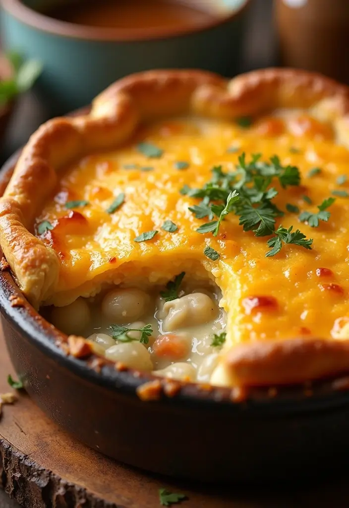 30 Keto Chicken Pot Pie Recipes That Are Comforting and Easy 151 30 Keto Chicken Pot Pie Recipes That Are Comforting and Easy - 25. Chicken Pot Pie with a Cheesy Crust