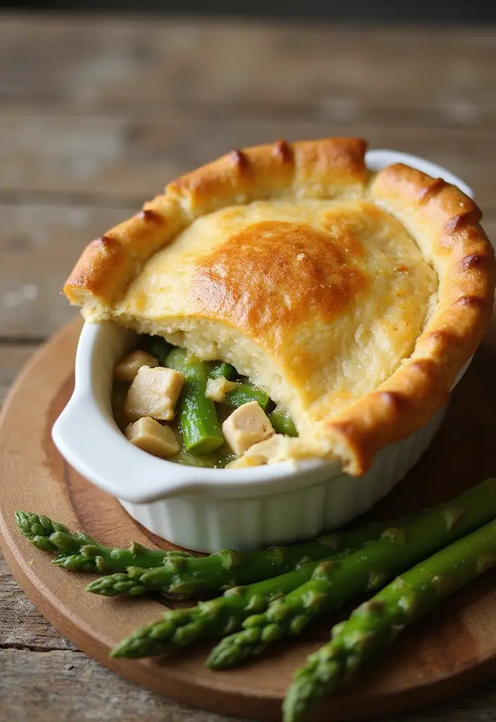 30 Keto Chicken Pot Pie Recipes That Are Comforting and Easy 165 30 Keto Chicken Pot Pie Recipes That Are Comforting and Easy - 27. Chicken Pot Pie with Asparagus