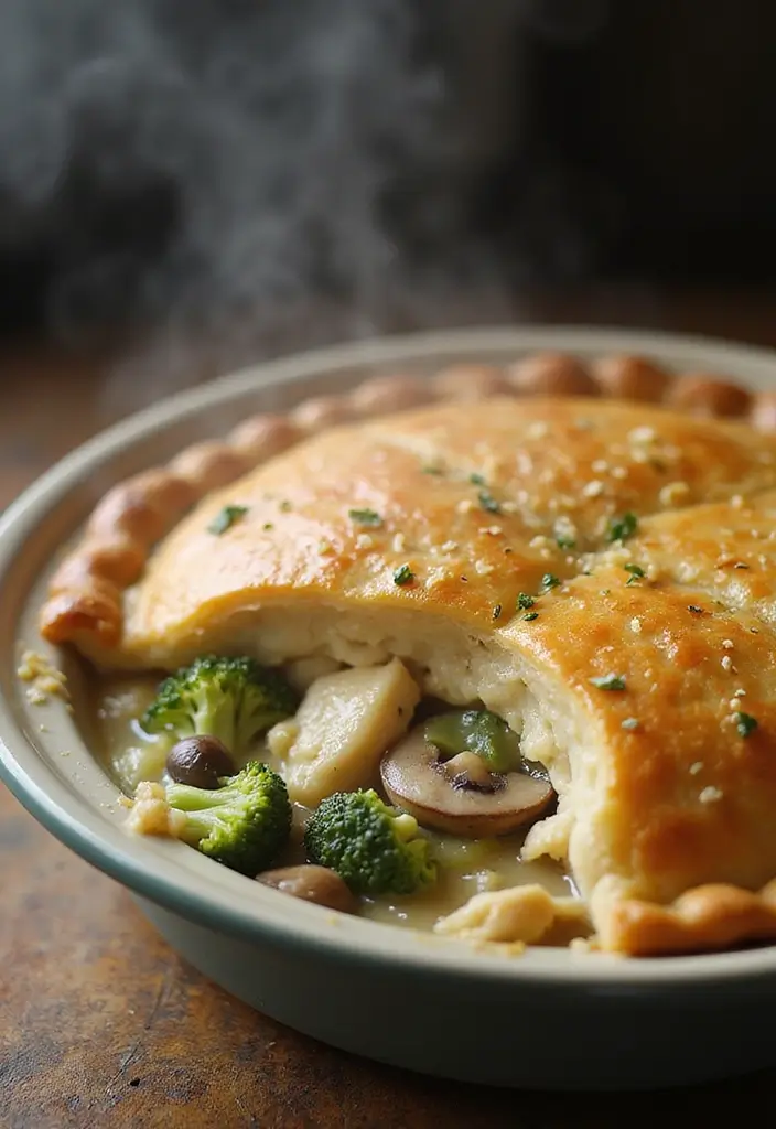 30 Keto Chicken Pot Pie Recipes That Are Comforting and Easy 15 30 Keto Chicken Pot Pie Recipes That Are Comforting and Easy - 3. Creamy Garlic Chicken Pot Pie