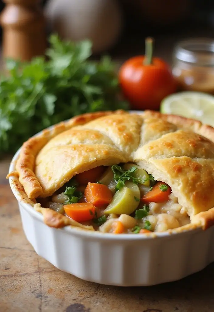 30 Keto Chicken Pot Pie Recipes That Are Comforting and Easy 23 30 Keto Chicken Pot Pie Recipes That Are Comforting and Easy - 5. Veggie-Packed Chicken Pot Pie