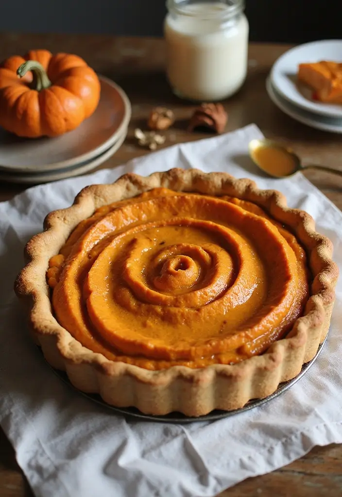 30 Keto Sweet Potato Pie Recipes for Low Carb Holidays - 12. Caramel Swirl Keto Sweet Potato Pie