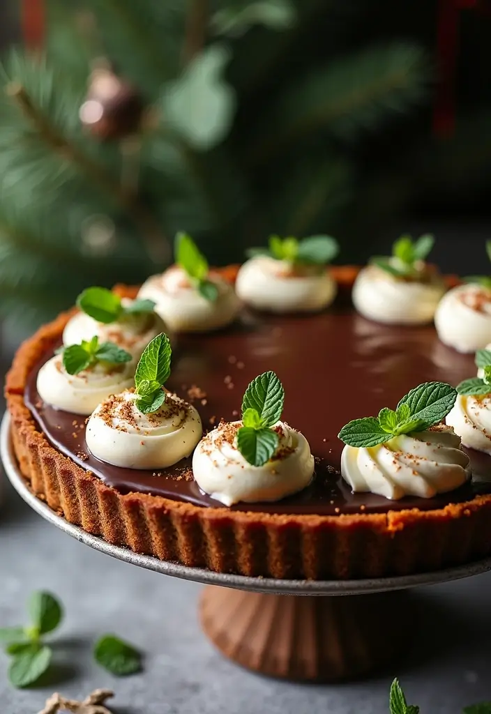 30 Keto Sweet Potato Pie Recipes for Low Carb Holidays - 20. Chocolate Mint Keto Sweet Potato Pie