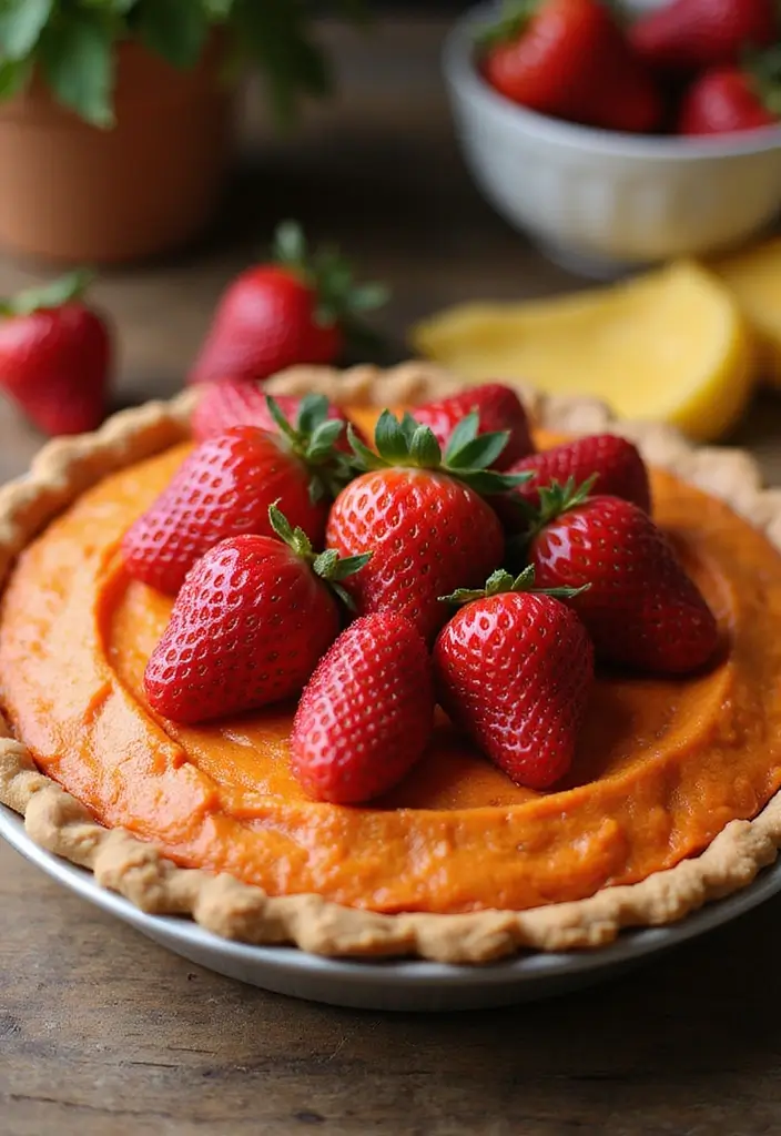30 Keto Sweet Potato Pie Recipes for Low Carb Holidays - 22. Strawberry Keto Sweet Potato Pie